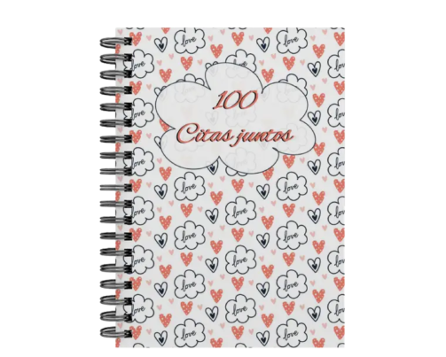 libro 100 citas juntos M26 portada personalizada