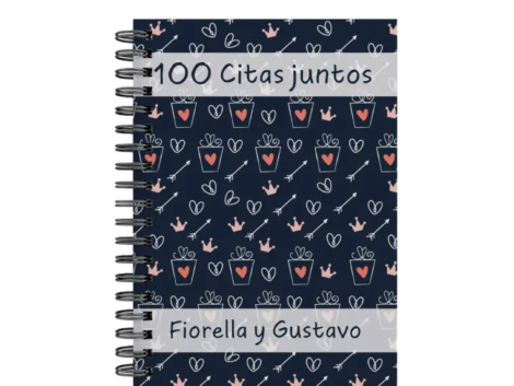 libro 100 citas juntos M27 portada personalizada