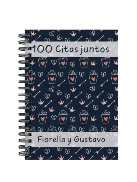 libro 100 citas juntos M27 portada personalizada