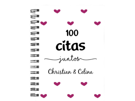 libro 100 citas juntos M29 portada personalizada