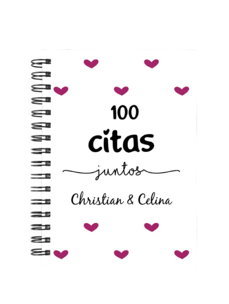 libro 100 citas juntos M29 portada personalizada