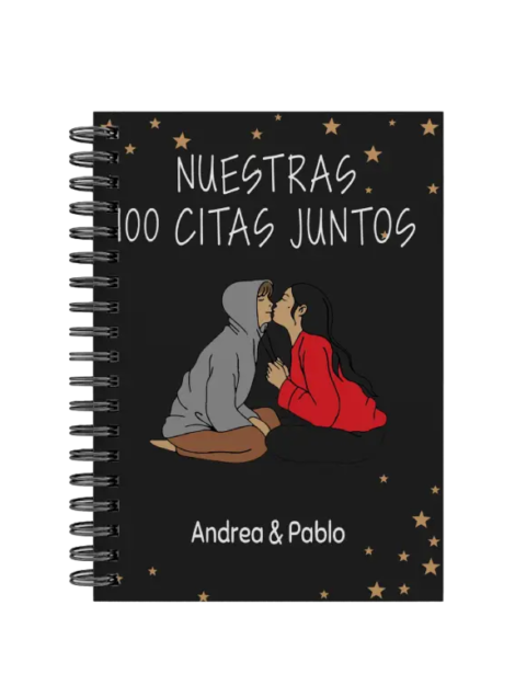 libro 100 citas juntos M30 portada personalizada