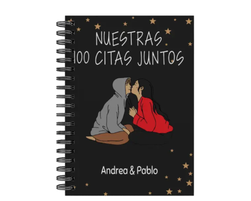 libro 100 citas juntos M30 portada personalizada