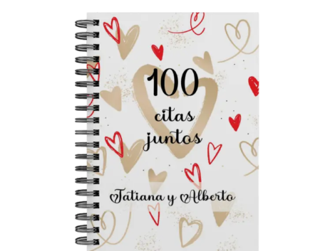 libro 100 citas juntos M31 portada personalizada