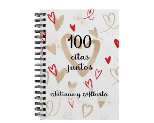 libro 100 citas juntos M31 portada personalizada