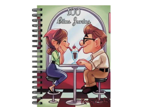 libro 100 citas juntos M35 portada personalizada