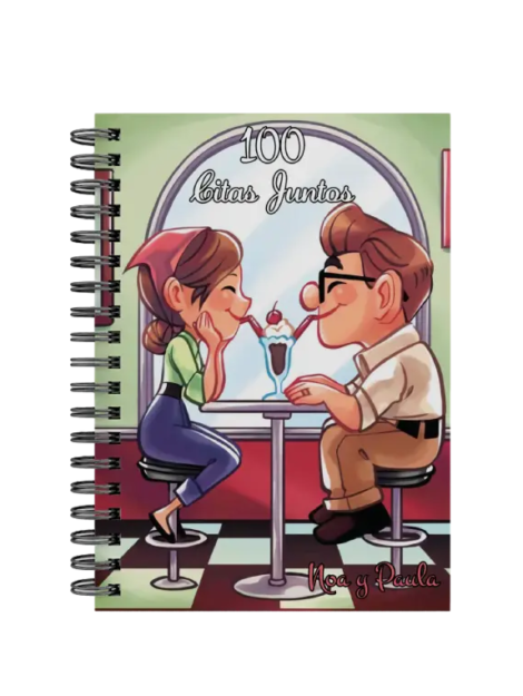 libro 100 citas juntos M35 portada personalizada