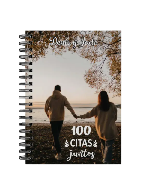 libro 100 citas juntos M36 portada personalizada