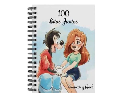 libro 100 citas juntos M42 portada personalizada