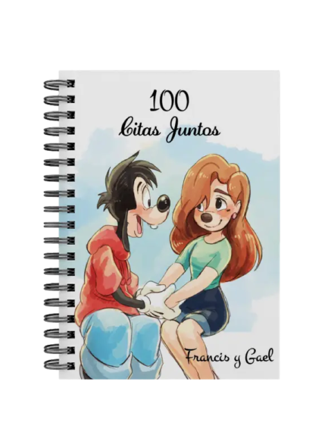 libro 100 citas juntos M42 portada personalizada