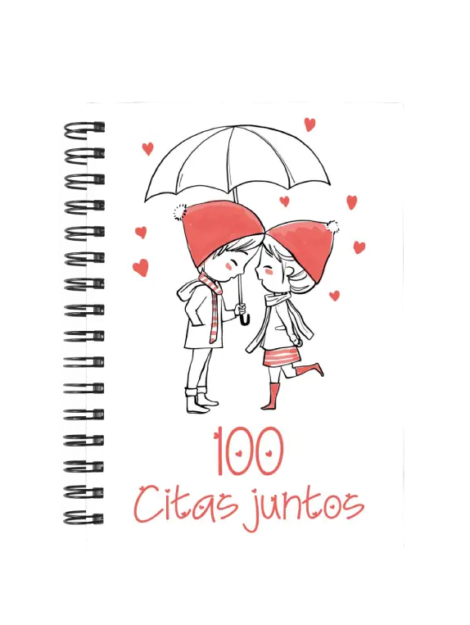 libro 100 citas juntos M46 portada personalizada
