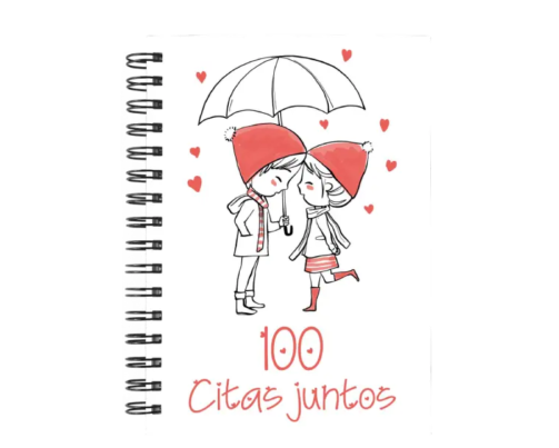 libro 100 citas juntos M46 portada personalizada