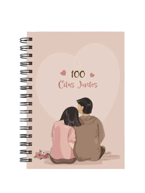 libro 100 citas juntos M47 portada personalizada