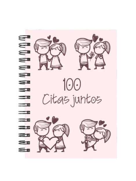 libro 100 citas juntos M48 portada personalizada