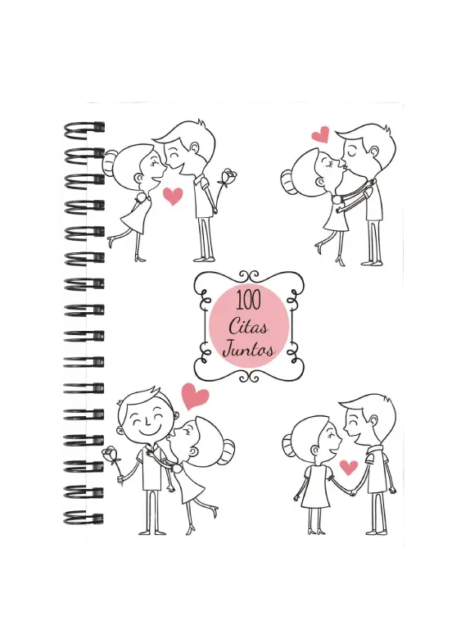 libro 100 citas juntos M49 portada personalizada