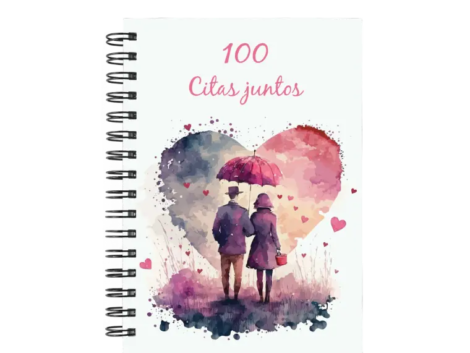 libro 100 citas juntos M51 portada personalizada