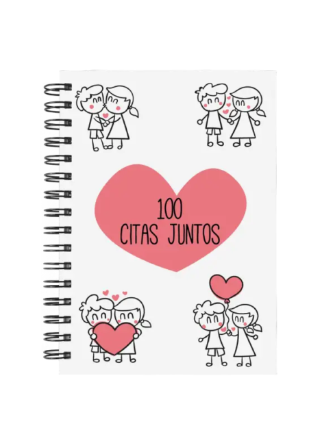 libro 100 citas juntos M52 portada personalizada