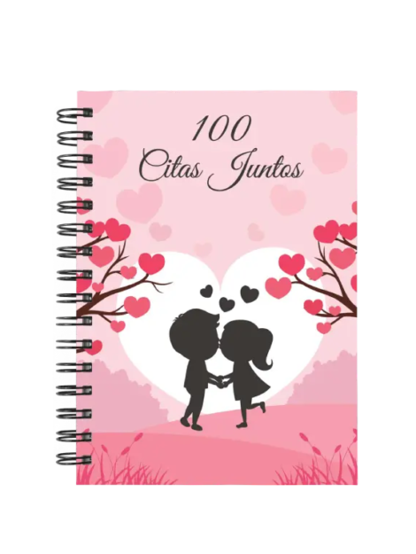 libro 100 citas juntos M53 portada personalizada