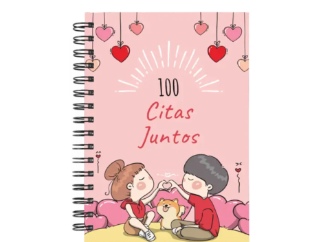 libro 100 citas juntos M56 portada personalizada