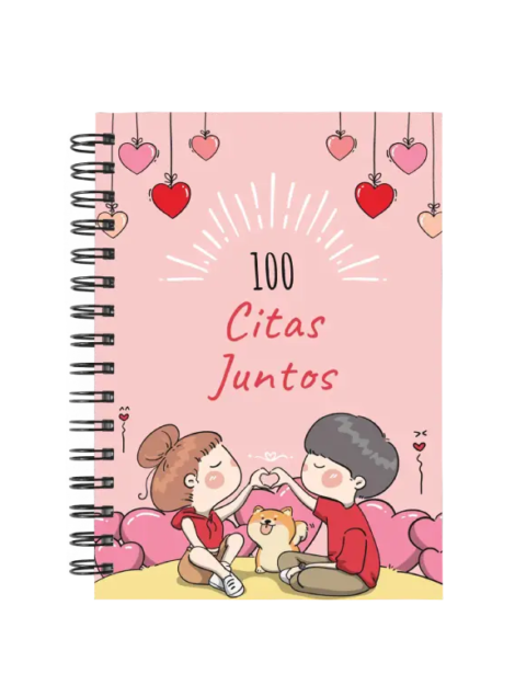 libro 100 citas juntos M56 portada personalizada