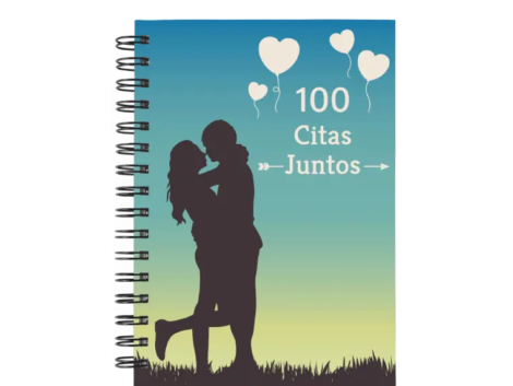 libro 100 citas juntos M57 portada personalizada