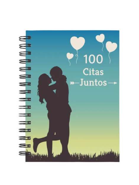 libro 100 citas juntos M57 portada personalizada
