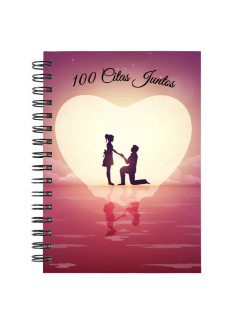 libro 100 citas juntos M59 portada personalizada