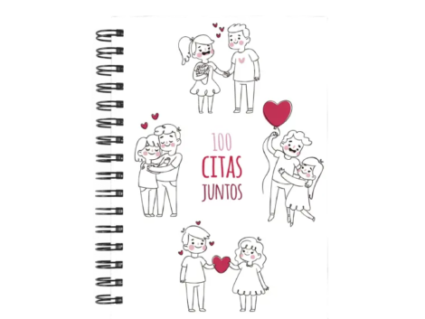 libro 100 citas juntos M60 portada personalizada