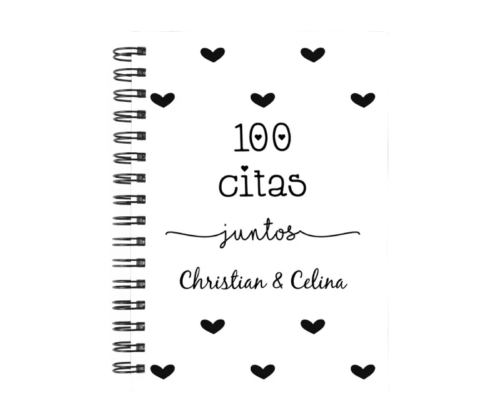 libro 100 citas juntos M64 portada personalizada