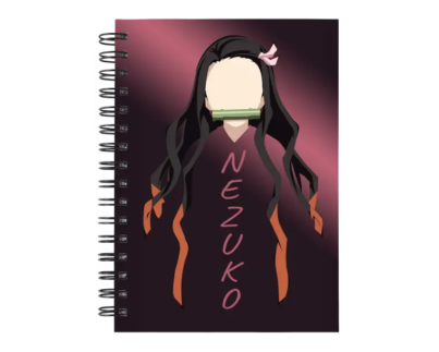 Cuaderno Nezuko Kamado personalizado M11 en tamaño A5 con tapas duras y hojas a elección