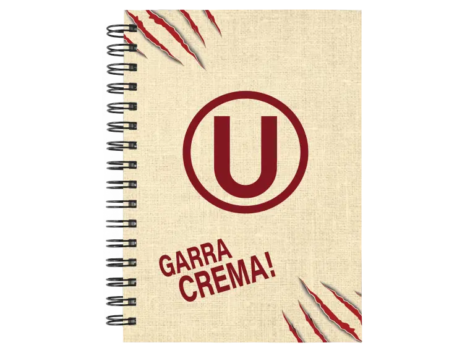 Cuaderno Universitario de Deportes personalizado M02 en tamaño A5 con tapas duras y hojas a elección