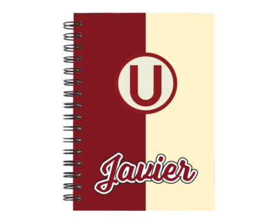 Cuaderno Universitario de Deportes personalizado M03 en tamaño A5 con tapas duras y hojas a elección