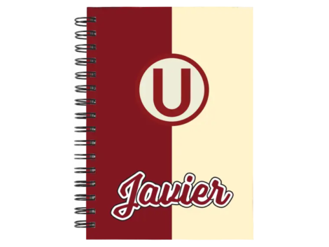 Cuaderno Universitario de Deportes personalizado M03 en tamaño A5 con tapas duras y hojas a elección