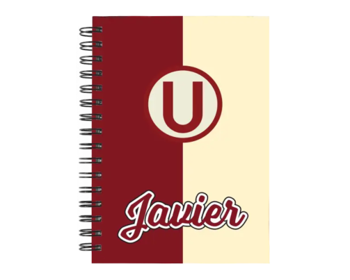 Cuaderno Universitario de Deportes personalizado M03 en tamaño A5 con tapas duras y hojas a elección