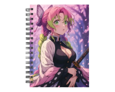 Cuaderno Mitsuri Kanroji personalizado M01 en tamaño A5 con tapas duras y hojas a elección