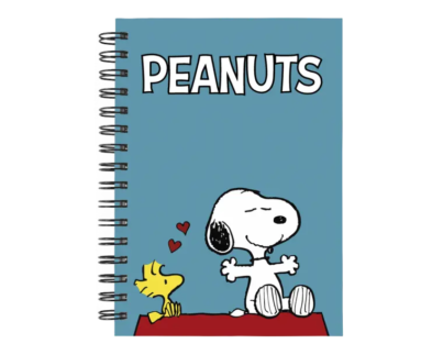 Cuaderno Snoopy personalizado M02 en tamaño A5 con tapas duras y hojas a elección