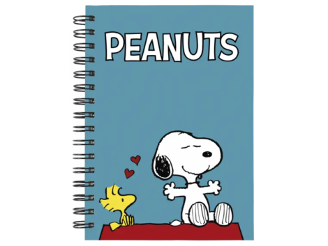 Cuaderno Snoopy personalizado M02 en tamaño A5 con tapas duras y hojas a elección