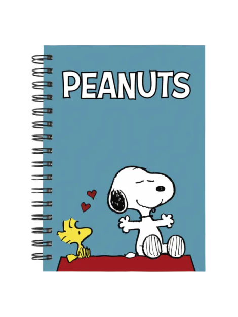Cuaderno Snoopy personalizado M02 en tamaño A5 con tapas duras y hojas a elección