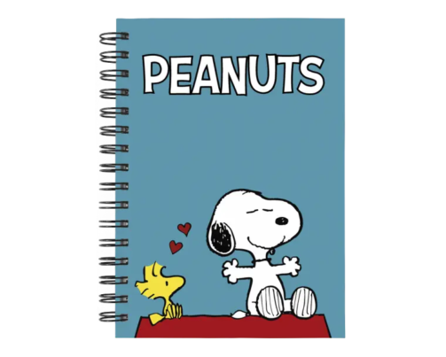 Cuaderno Snoopy personalizado M02 en tamaño A5 con tapas duras y hojas a elección