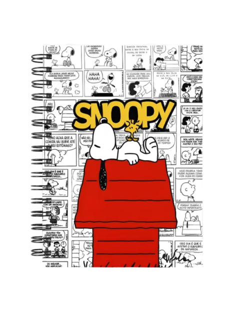 Cuaderno Snoopy personalizado M04 en tamaño A5 con tapas duras y hojas a elección
