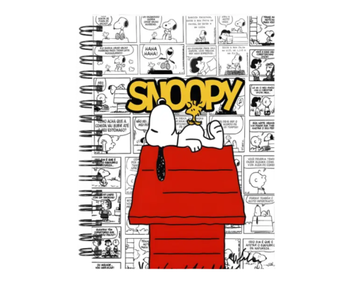 Cuaderno Snoopy personalizado M04 en tamaño A5 con tapas duras y hojas a elección