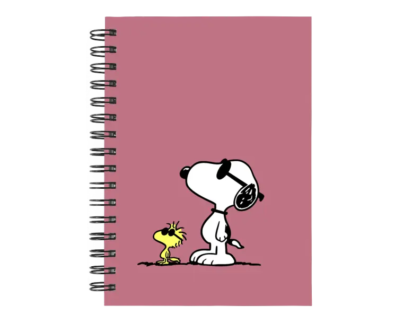 Cuaderno Snoopy personalizado M10 en tamaño A5 con tapas duras y hojas a elección