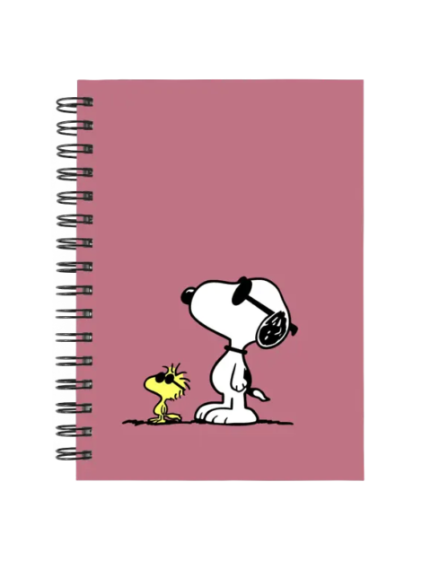 Cuaderno Snoopy personalizado M10 en tamaño A5 con tapas duras y hojas a elección