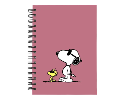 Cuaderno Snoopy personalizado M10 en tamaño A5 con tapas duras y hojas a elección