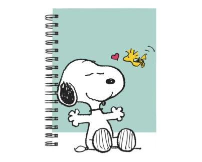 Cuaderno Snoopy personalizado M11 en tamaño A5 con tapas duras y hojas a elección