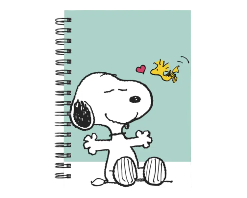 Cuaderno Snoopy personalizado M11 en tamaño A5 con tapas duras y hojas a elección