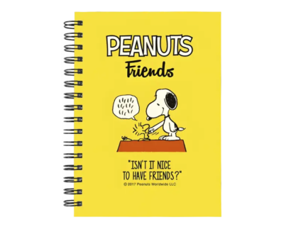 Cuaderno Snoopy personalizado M12 en tamaño A5 con tapas duras y hojas a elección