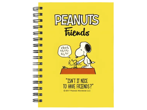 Cuaderno Snoopy personalizado M12 en tamaño A5 con tapas duras y hojas a elección