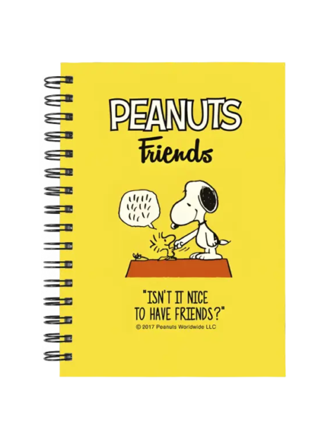 Cuaderno Snoopy personalizado M12 en tamaño A5 con tapas duras y hojas a elección