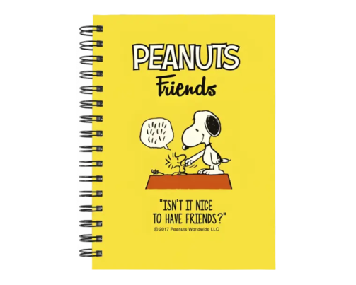 Cuaderno Snoopy personalizado M12 en tamaño A5 con tapas duras y hojas a elección